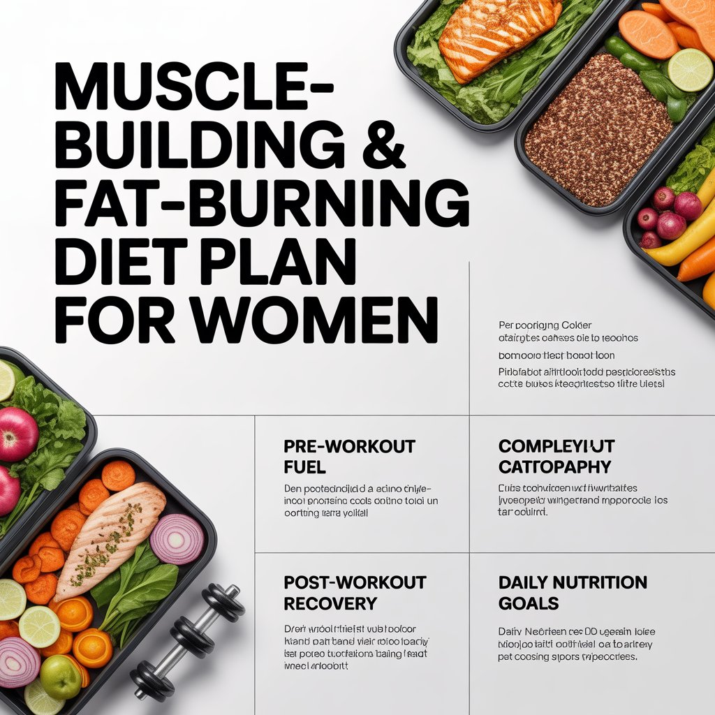 Muscle-building and fat-burning diet plan for women