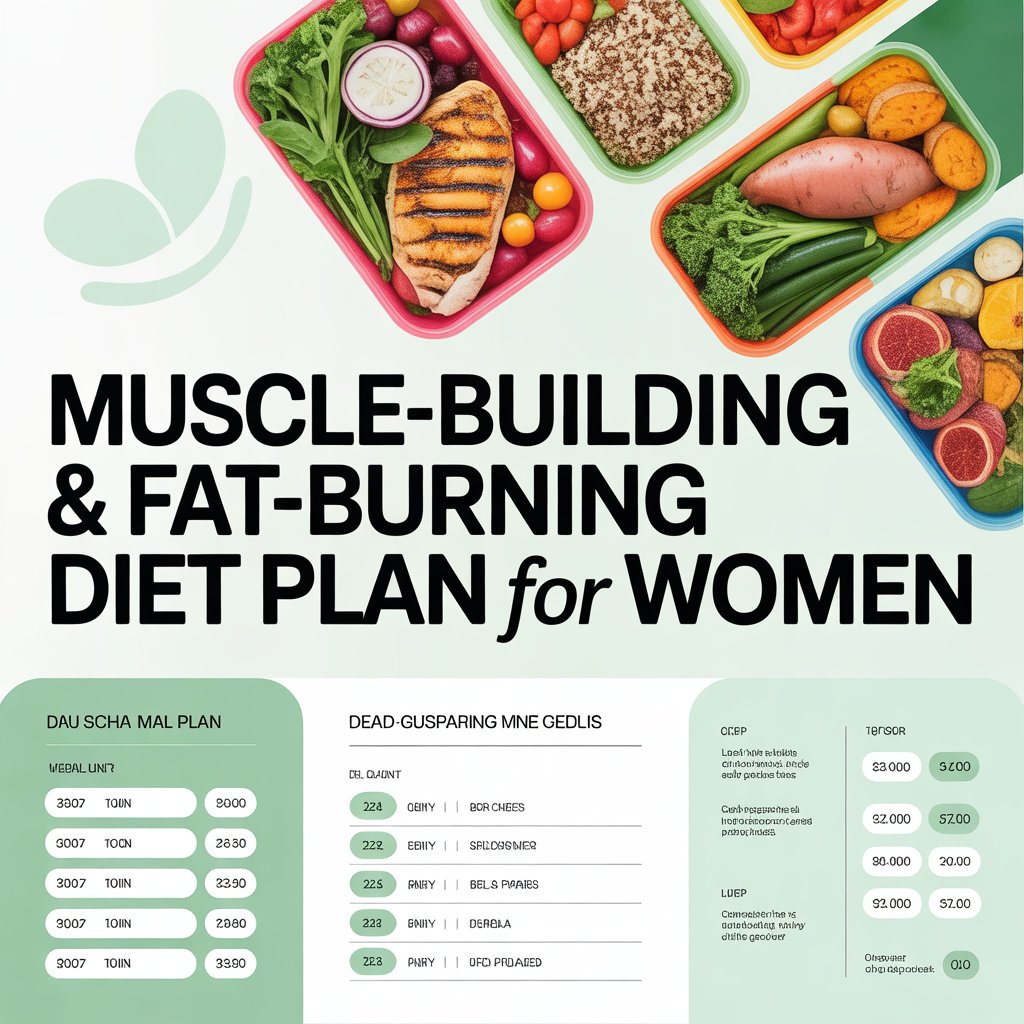 Muscle-building and fat-burning diet plan for women